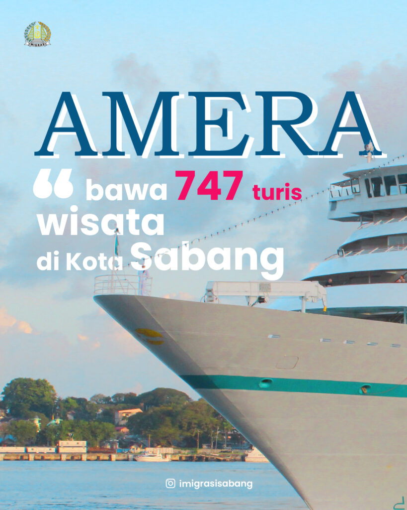 Kapal Pesiar MS Amera Membawa 747 Wisatawan Ke Kota Sabang Kantor