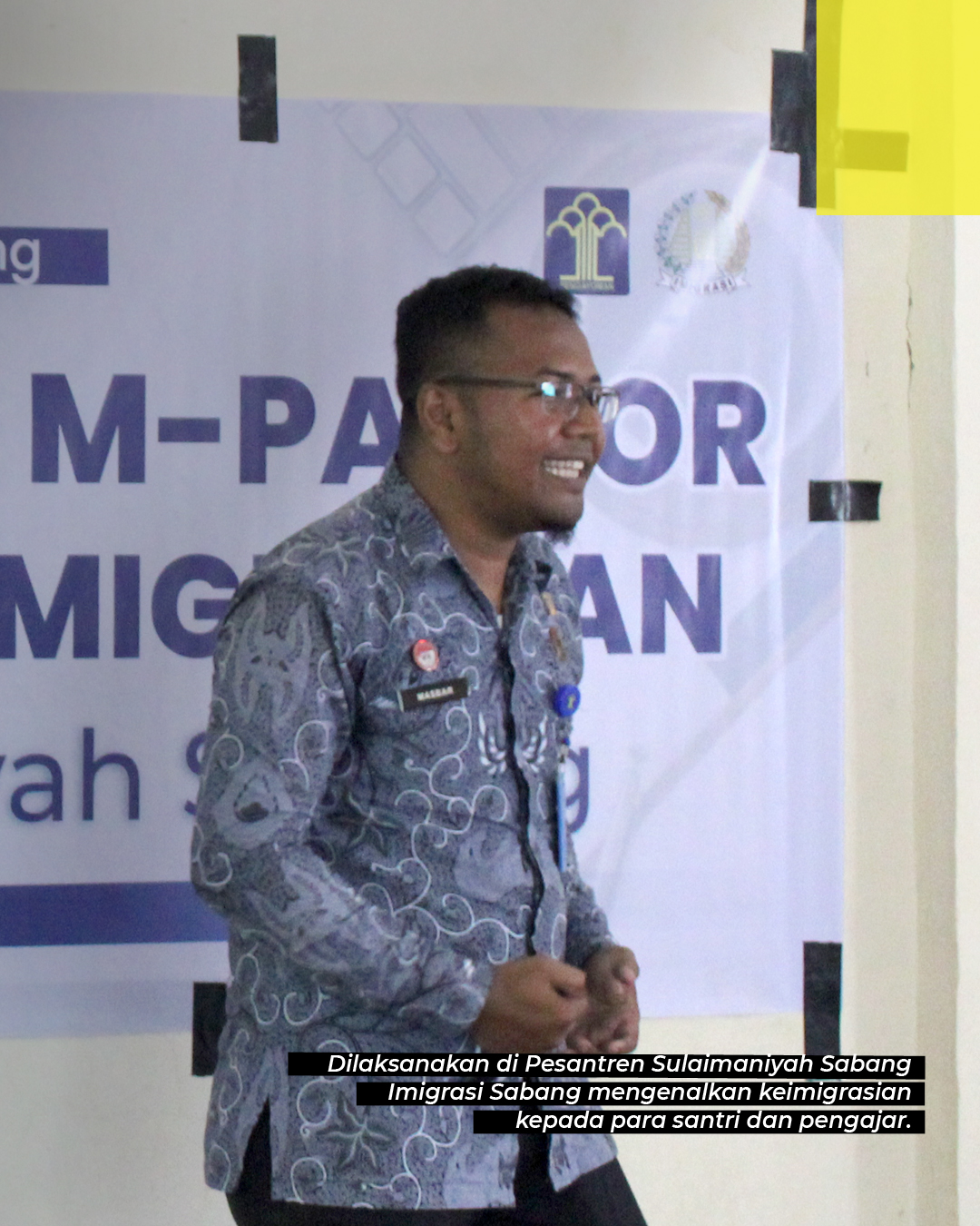 Imigrasi Sabang Sampaikan Sosialisasi M Paspor Dan Tusi Keimigrasian